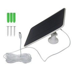 6W 5V Solar Panel for Video Doorbells and Outdoor Security Cameras Up to 5V