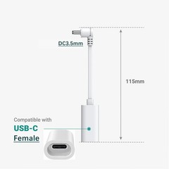 Ring USB C Solar Panel To Barrel Plug Adapter For Stick Up And Spotlight Cam NEW