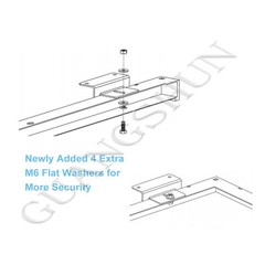 Z Bracket Mounting Mount Solar Panel Flat Roof Wall Set For Panels Wall Kits