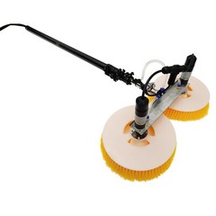 Double Head Solar Photovoltaic Panel Cleaner 110V Solar Panel Brush Kit