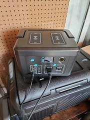Portable Power Station 600W, Powkey 296Wh Battery Backup with 2 Pure Sine Wave