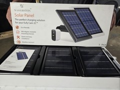 Wasserstein 3 Pack Solar Panels For Eufy Cam 2C In BLACK