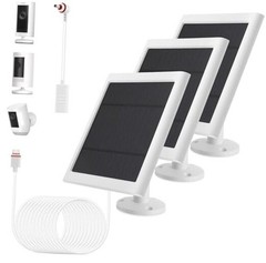 Solar Panel Outdoor for Ring Cameras () Spotlight Cam White 3P