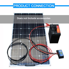 300W Flexible Solar Panel Mono 12V Portable Power Camping Home RV Battery Charge