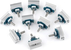 10 Pcs Adjustable Solar Panel Mounting Bracket Clamps Wide Photovoltaic Support