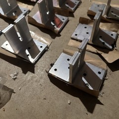 QTY 9 Solar ButyL Foot Mill Dovetail T Bolts Metal Brackets With SS Lags