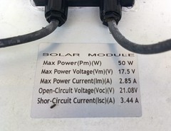 50W Solar Panel Module for Compact Systems, RV, Home, Battery charge – made 2023
