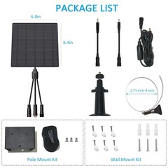 5W Trail Solar Panel, 10400mAh Built-in Battery, Adjustable 6V/9V/12V Output,…