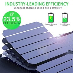 2USB 60W Solar Panel Kit Folding Power Bank Outdoor Camping Hiking Phone Charg37
