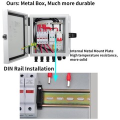 High Quality 4 String PV Combiner Box with Surge Protection