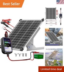 All-Weather 50W Solar Panel with MPPT Controller – Ideal for RVs, Boats & Cars
