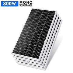 800W 4Pcs 200W Monocrystalline Solar Panel 12V For Battery Charger Caravan Home