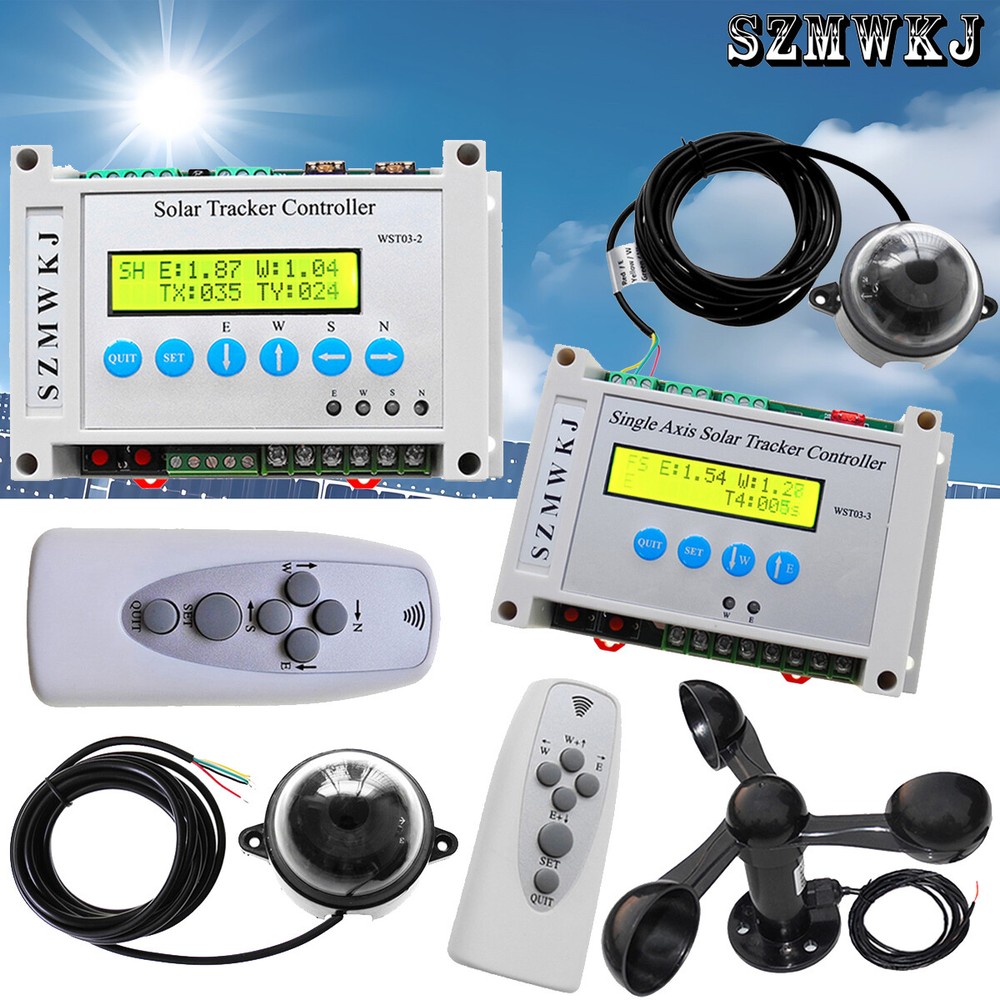 Solar Tracking Electronic Solar Tracker Controller W/ Wind Sensor DIY Solar Kits