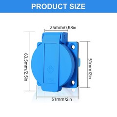 Outdoor Electrical Socket with Safety Protections for Industrial Applications