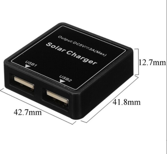 The Solar Folding Bag USB Circuit Box Solar Single USB 5V 3A DIY Charger