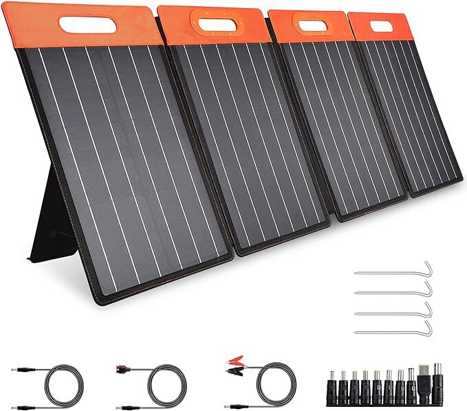 GOLABS SF60 Portable Solar Panel Monocrystalline Kickstand – Orange/Black