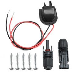 EATAKWARD Weatherproof Solar Entry Housing with 10AWG 10FT, Black+red
