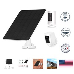 Adjustable Solar Panel for Ring Cameras – Easy Installation & Weatherproof