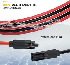 10FT 10AWG Solar Extension Cable with Connectors for Solar Panels