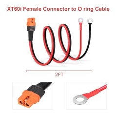 XT60i to O Ring Terminal Cable,XT60i Female to O Ring Connector with 2FT 12AWG