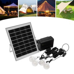 12V Solar Inverter Power Generator Solar Generator with Bulbs