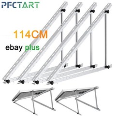PV Bracket 114CM 118CM Solar Panel Bracket Mount 0-90° Adjustable RV Home Garden