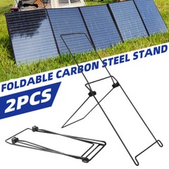 Set Solar Panel Brackets Foldable Adjustable Angle Frame Shed Boat Ground Mount