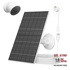 7W Solar Panel Charger for Google Nest Cam Battery Version, USB-C Solar