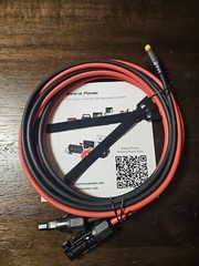 10FT Solar Connector to XT60 Adapter 10FT-3M 12AWG 12AWG Red and Black