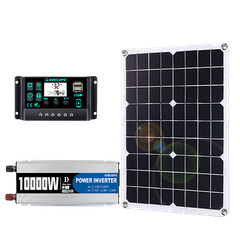 10000W Solar System DC12V to 220V Off-Grid Inverter System 100A Controller 500W