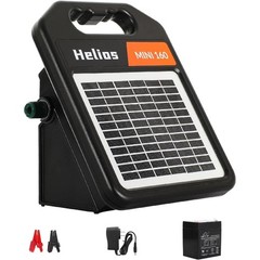 10 Miles Solar Electric Fence Charger Day/Night Mode 0.16J Portable Rechargeable