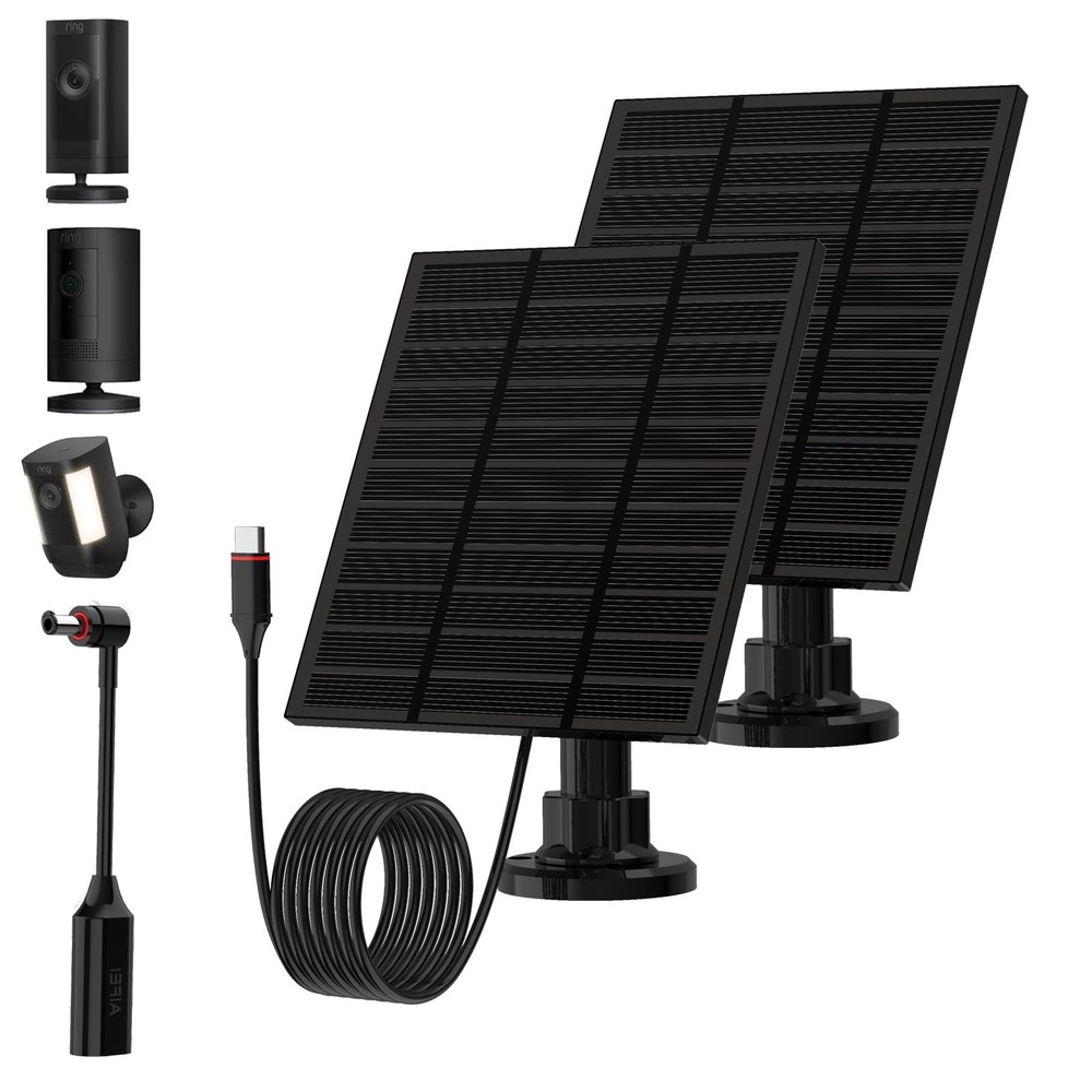 for Ring Solar Panel Outdoor Cam Plus,Stick Up Cam Pro, Outdoor Cam (Stick Up…