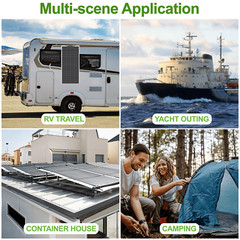 150-1200W Watt Mono Solar Panel 12V Battery Charging Home RV Off-Grid Boat Power
