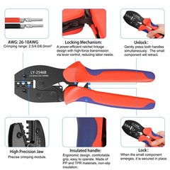 123PCS Solar Crimper Tool Kit – 30 Pairs Solar Connectors 30 Pairs Solar Conn…
