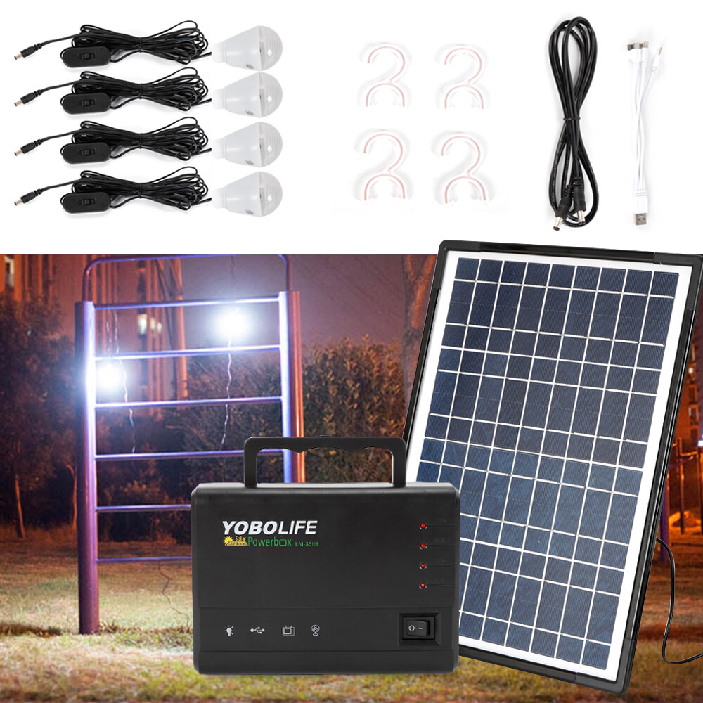 Portable Power Station -Portable Solar Generator with Panels Backup Supply US