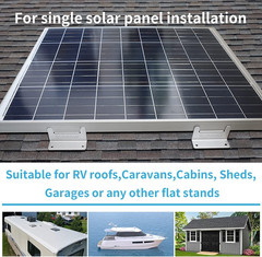 16 Units per Set Solar Panel Mounting Z Brackets, Solar Panel Mounting Brackets