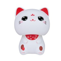Solar Powered Cute Cat Figurine with Waving Paw Auspicious Home Decoration