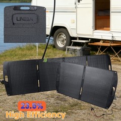100W 200W ETFE Foldable Solar Panel Kit Monocrystalline Portable Camping RV Boat
