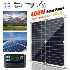 800W Solar Panel Kit 100A 12V Battery Charger w/ Controller Caravan Boat RV Car
