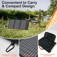 45W foldable solar panel USB-C DC Type-C for small power station Android tablet