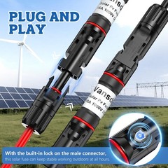 Vansdon 15A Solar Fuse Holder Inline Black
