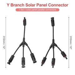 Solar Panel Connector Y Branch 3 to 1 Parallel Solar Panel Splitter 3 Way 1Set