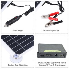 16000W/6000W Power Inverter 400W Solar Panel Kit 100A Battery Charger Controller