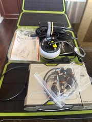 Goal Zero Nomad 28 solar panel + accessories
