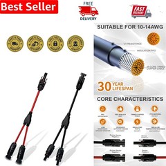 Upgraded Y-Branch Solar Connectors for Efficient Panel Connection – 20A Rated