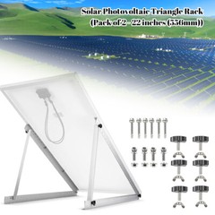 2x Solar Panel Mounting Bracket Adjustable Angle ABS Tilt Mount Fixing Wall Roof