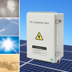 6-String Solar PV Combiner Box New 15A Circuit Breaker For Solar Panel System