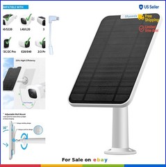 Outdoor Solar Panel 4W 13ft Cable IP65 Waterproof 360 Adjustable Mount 3 Pack