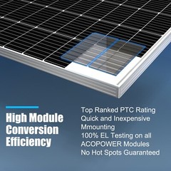 Solar Panel 200W 24 Volt 9BB Cell,Mono High Efficiency 200 Watt PV Module