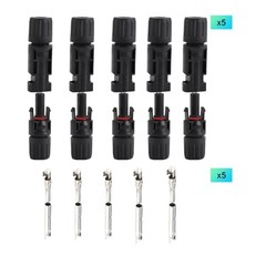 10PCS IP67 Waterproof Solar Connectors 5 Pairs 10AWG Male/Female PV